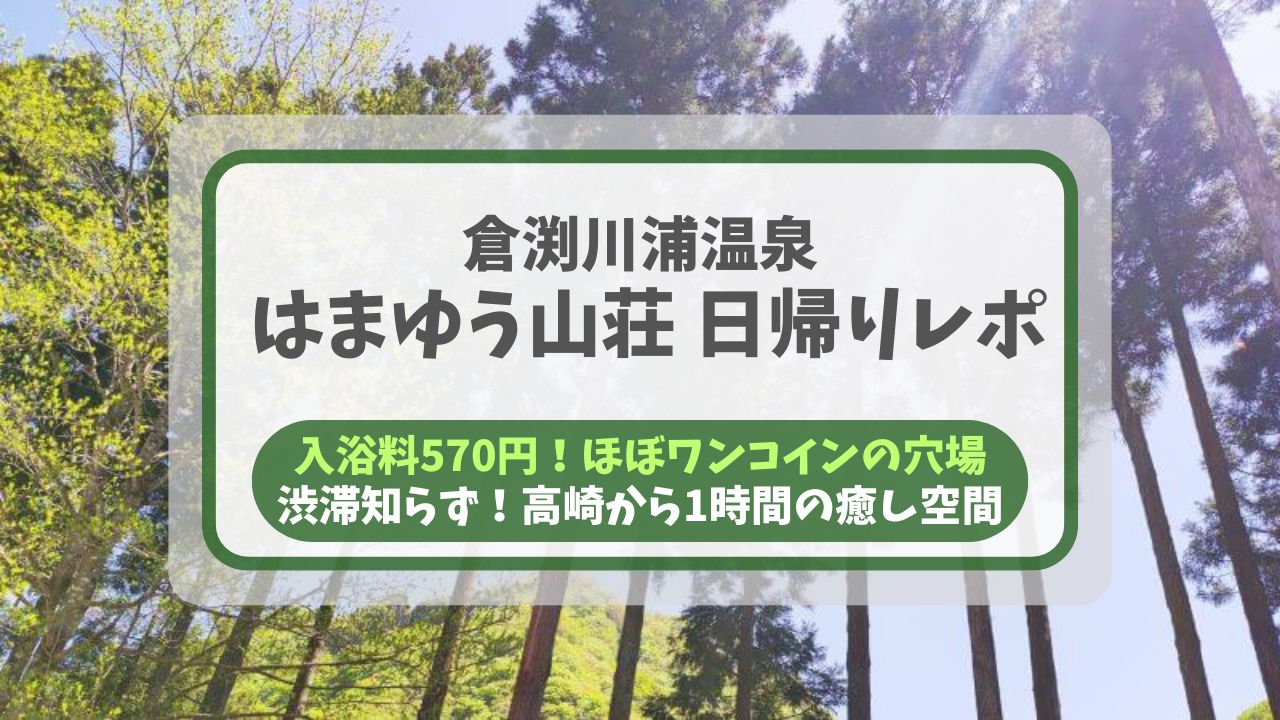 群馬県高崎市にある穴場温泉『はまゆう山荘』の日帰り入浴体験記。入浴料570円で楽しめる濃い茶褐色の天然温泉や、重厚な建築、無料マッサージチェア、名物カレーをレビュー