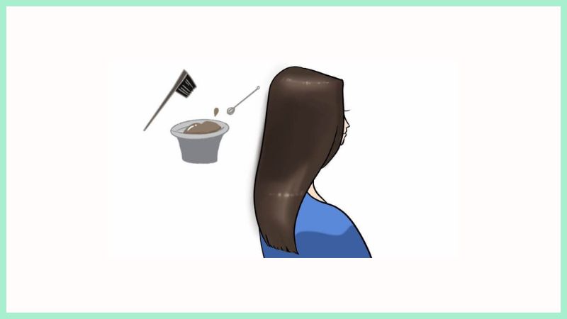 セルフhenna(ヘナ)二度染めで整えた50代の美髪の後ろ姿。1回約520円の賢い節約と、無理なく続けられる自分らしいヘアケアのイメージ。