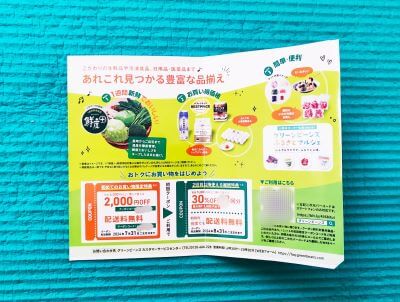 グリーンビーンズから届いたダイレクトはがき