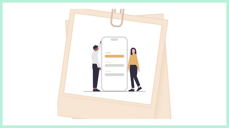 50代のマッチングアプリ利用者が、2ヶ月にわたりスマホでメッセージ交換を続けている様子をイメージしたイラスト。初対面に向けて慎重にやり取りを重ねる期間を象徴する画像。