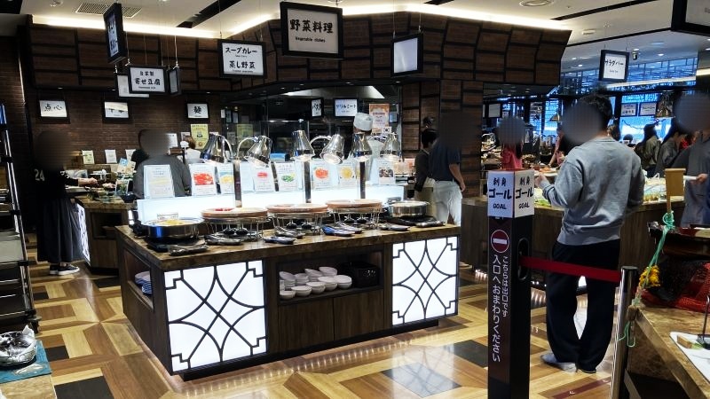 センチュリーマリーナ函館の朝食会場の様子