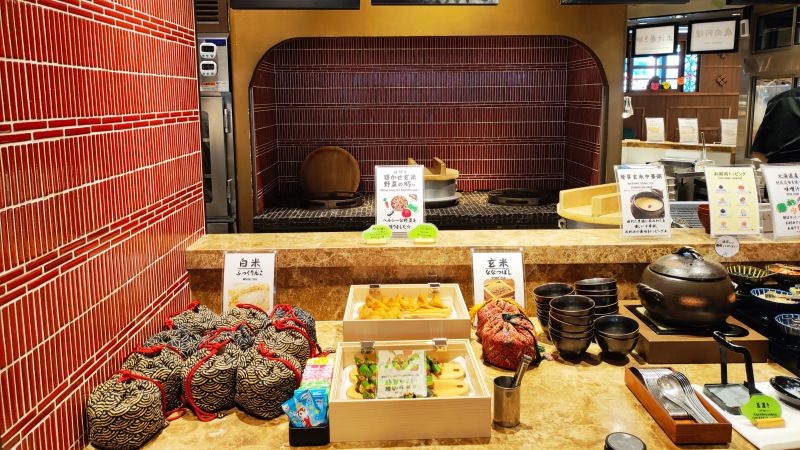 センチュリーマリーナ函館の朝食「おひつご飯」