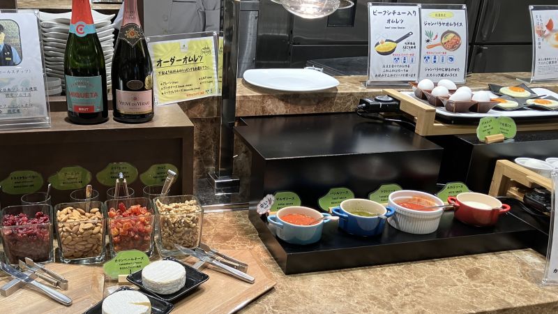 センチュリーマリーナ函館の朝食「オーダーオムレツ」