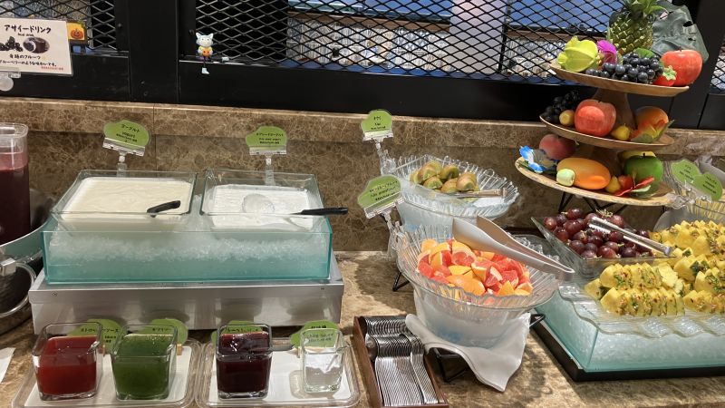 センチュリーマリーナ函館の朝食「フルーツとヨーグルト」