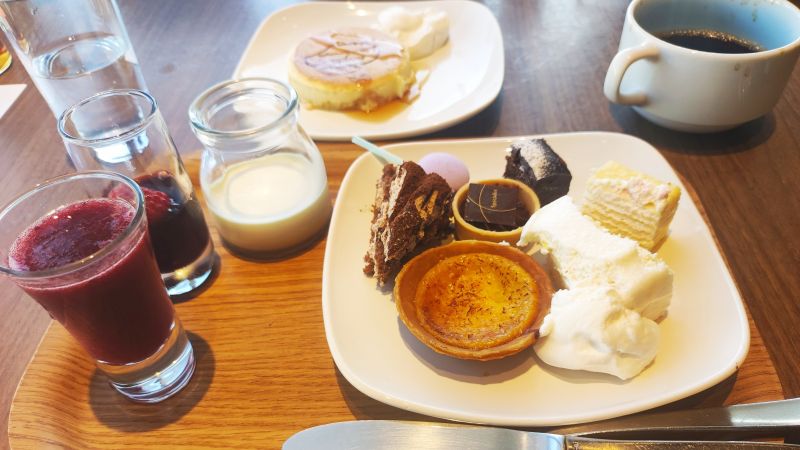 センチュリーマリーナ函館の朝食ビュッフェでセレクトしたデザート