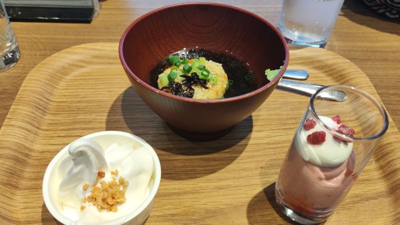 センチュリーマリーナ函館の朝食、焼きうなぎり茶漬け