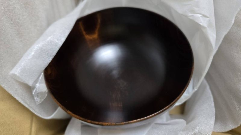 蘇ったお椀を初めて開けてみたところ
